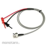 DreamSound Coaxial test lead (1m) with BNC connector and IC clip (red/black)