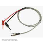 DreamSound Coaxial test lead (1m) with BNC jack and IC clip (red/black)