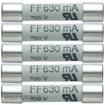 TESTO Fuse set (5) 630mA/600V