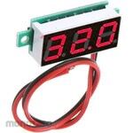 White Electric Digital DC Voltmeter