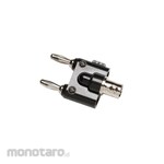 FLUKE Konektor BNC Male ke Banana Plug Ganda Susun (Adaptor BNC ke Banana Ganda)