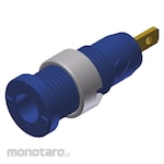 HIRSCHMANN Banana Socket Female Biru (Konektor Banana Betina)