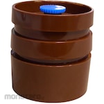 SKC (environmental measurement) Cassette Blanks (3 pieces, 37 mm, brown opaque styrene, 50 pieces)