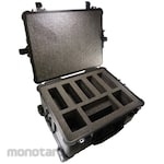 SKC (environmental measurement) Hard case (with casters, for a set of 5 Leland Legacy guitars)