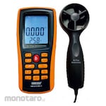 Kusam Meco 4 Digit dual LCD Display CFM/CMM Digital Thermo Anemometer