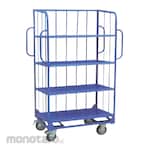 KENTA 3-Sided Sloping Shelf Truck