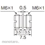 RION M6 flanged screw