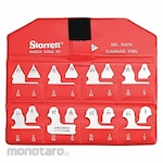 STARRETT Radius Gauges Inch (Pengukur Lengkungan)