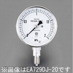 ESCO G 1/4 &quot;/ 60mm / 0-5.0MPa Pressure gauge (Stainless steel)