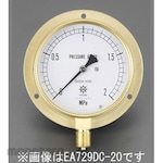 ESCO G 3/8 &quot;/ 75mm / 0-0.6MPa Pressure gauge with collar