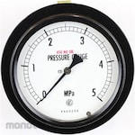 NAGANO KEIKI Sealed pressure gauge (100Φ) 5MPa, oil-free, embedded type D frame (mounting bracket) BE15-141 series