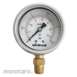 Wiebrock Pressure Gauge 2.5inch Bottom