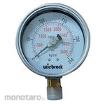 Wiebrock Stainless Steel Pressure Gauge 4inch LM HC Bottom