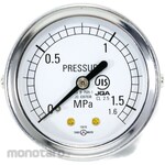YAMAMOTO KEIKI MFG. Compact Pressure Gauge (Embedded / No Brim)