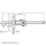 Mitutoyo ABS Digimatic Depth Gauge with Hook (Alat Ukur Kedalaman Digital)
