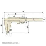 Mitutoyo CM type long caliper (with fine movement function)
