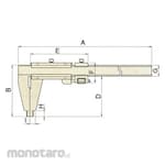 Mitutoyo VERNIER CALIPER NIB 450/.05MM 160-130 (Jangka Sorong)
