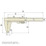 Mitutoyo C-Shaped Long Caliper (Jangka Sorong)