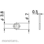 Mitutoyo Replacement Washer for Cylinder Gauge Parts 0.5mm