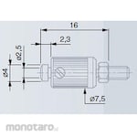 TESA [Measuring Supplies] Flat measuring stylus