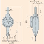 Peacock (Ozaki Manufacturing) Lever-type dial gauge PK-TEST PK series (Alat Ukur Ketebalan)