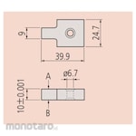 Mitutoyo Flat Jaw for Square GB 10mm