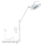 RS PRO Magnifying Lamp with Table Clamp Mount