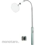 TRUSCO Elastic Light Attached Isnpection Mirror with Krypton Bulb