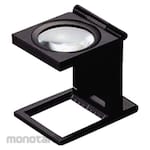 I.L.K Black Linen Tester with mm&inch white scale 6X