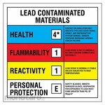 ACCUFORM Label Lead Contaminated Mat