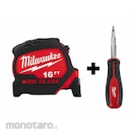 MILWAUKEE Measuring Tape and Screwdriver (Meteran)