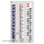 IIDZKA SEISAKUSHO Steel plate melamine coated water volume gauge, straight scale