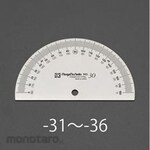 ESCO 120mm protractor (half-round)