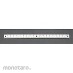 ESCO Straight Ruler Right / Bottom Scale 100mm (Penggaris / Mistar)