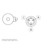 Line Seiki CT1-A 3P connector (convex and concave set)