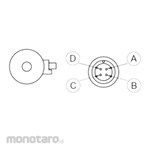 Line Seiki CT1-R 4P connector (convex and concave set)