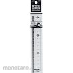 Raymay Fujii White/Black Straight Ruler