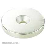 TRUSCO Neodymium Magnet With Round Countersunk Screw Holes