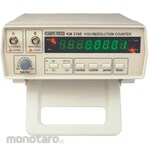 Kusam Meco 3 step function selection 8 Digit LED Display Frequency Counter. Wide measuring range from 0.01 Hz to 2.4 GHz