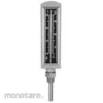 ANDO KEIKI SEISAKUSHO Flat Straight Protective Frame Thermometer AMS-1050 Series (-10 to 50°C) (Termometer Pipa)