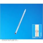 ANDO KEIKI SEISAKUSHO Red Liquid Rod Thermometer Fully Submersible 1-25 Series 150mm (Termometer Batang)