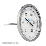 Cole Parmer Industrial Silicone-Filled Bimetal Thermometer Dial Back Connection 5inch