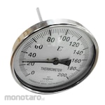 YAMAMOTO KEIKI All SUS Bimetal Thermometer D018 1pc