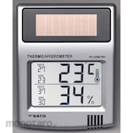 ESCO [Solar battery] Highest and lowest temperature and humidity meter