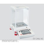 OHAUS Analytical balance, Explorer series, with automatic draft shield door, calibration certificate included, EX series.