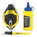 STANLEY Set Kapur Baris (Chalk Line Reel Set) (Set Alat Penanda Garis)