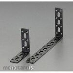 ESCO 49x 49x3mm connecting bracket (steel, black paint)
