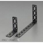 ESCO 74x 74x3mm connecting bracket (steel, black paint)