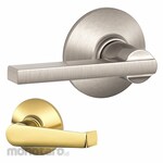 SCHLAGE RESIDENTIAL Lever Lockset Bright Brass/Satin Nickel