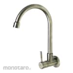 Gritania Sink Tap Wall Single Lever Round Spout (Keran Dapur)